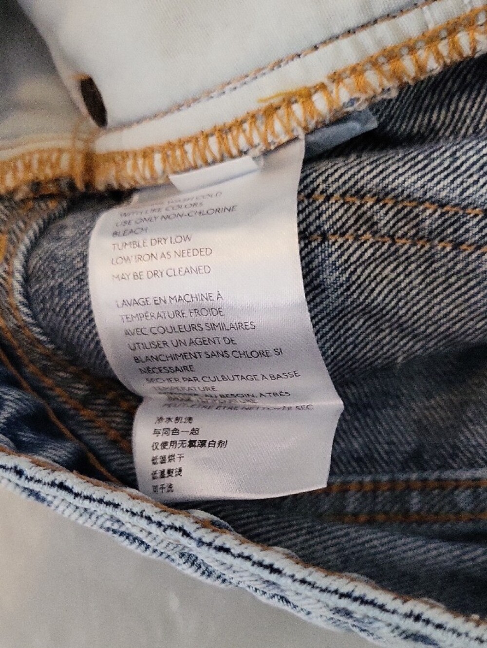 We The Free Acid Wash Blue Ripped Boyfriend Jeans - Picture 3 of 4